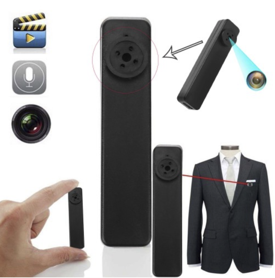 Spy Button with Hidden Camera 100% Invisible 8 GB