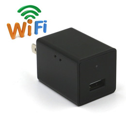 1080P WIFI Spy Camera AC Plug USB Wall Charger Support iPhone / Android APP