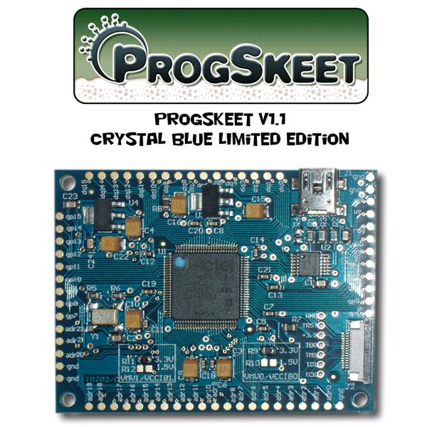 ProgSkeet V1.1 Crystal Blue - NAND and NOR reader/writer
