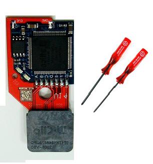 Solderless Wiikey2 + V14 Wiiclip w/ Free Triwing and Phillips Screwdriver (NSMB Updateable)