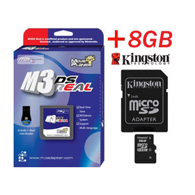 M3 Real w/ Kingston 8GB MicroSD Card Rumble Pack + Free USB Charge Cable 